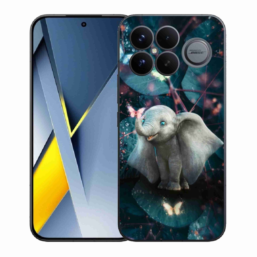 Gél borítás mmCase a Xiaomi Poco F8 Ultra számára - aranyos elefánt