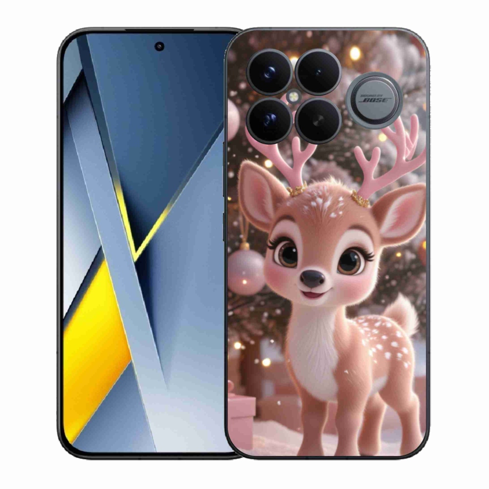 Gél borítás mmCase a Xiaomi Poco F8 Ultra számára - aranyos rénszarvas