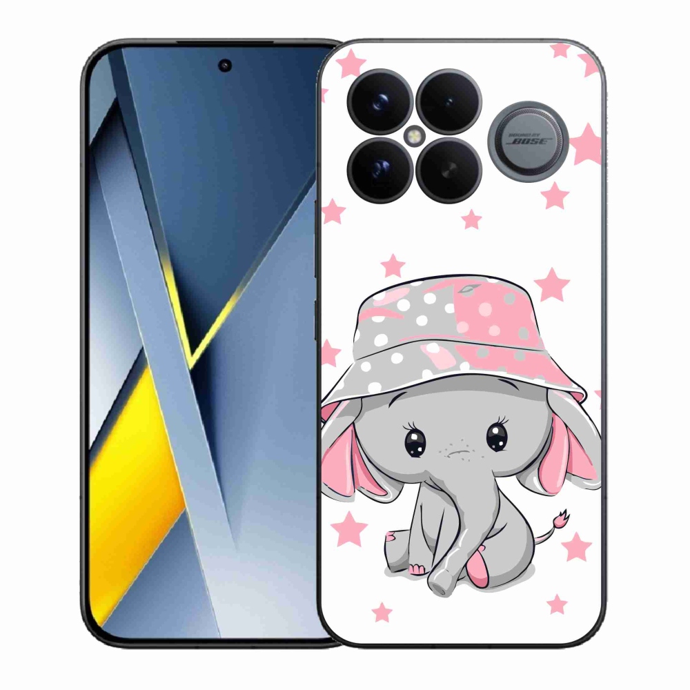 Gél borítás mmCase a Xiaomi Poco F8 Ultra számára - rózsaszín elefánt