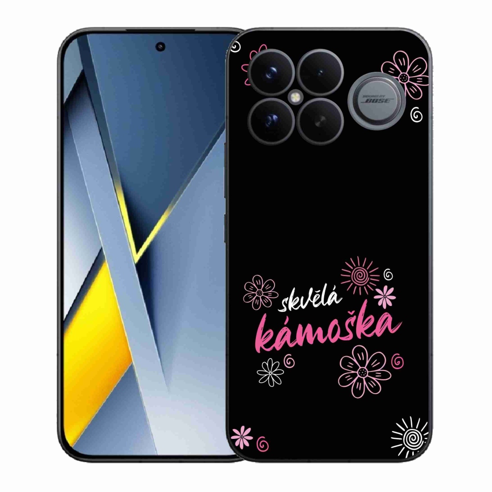 Gél borítás mmCase a Xiaomi Poco F8 Ultra - nagyszerű haver fekete háttérrel