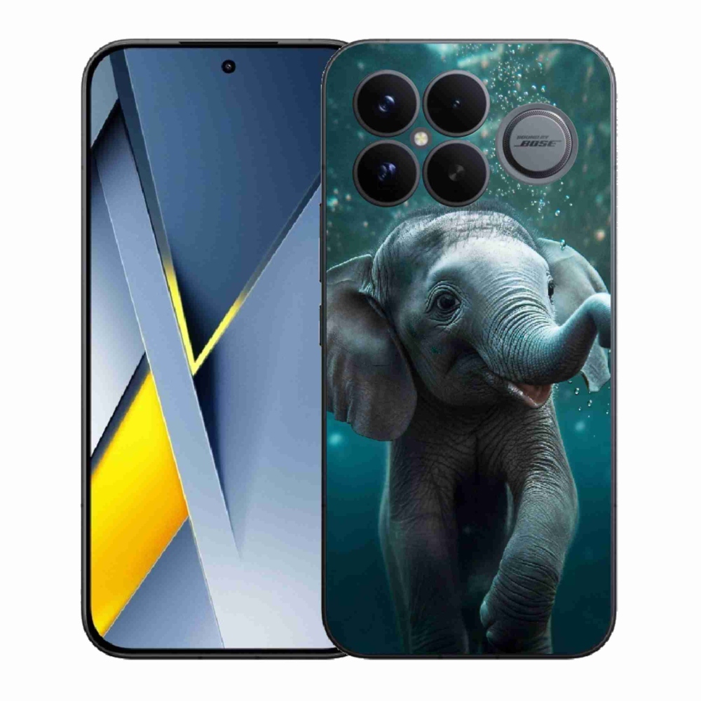 Gél borítás mmCase a Xiaomi Poco F8 Ultra számára - elefánt a víz alatt