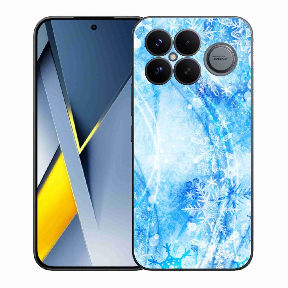 Gél borítás mmCase a Xiaomi Poco F8 Ultra számára - hópelyhek