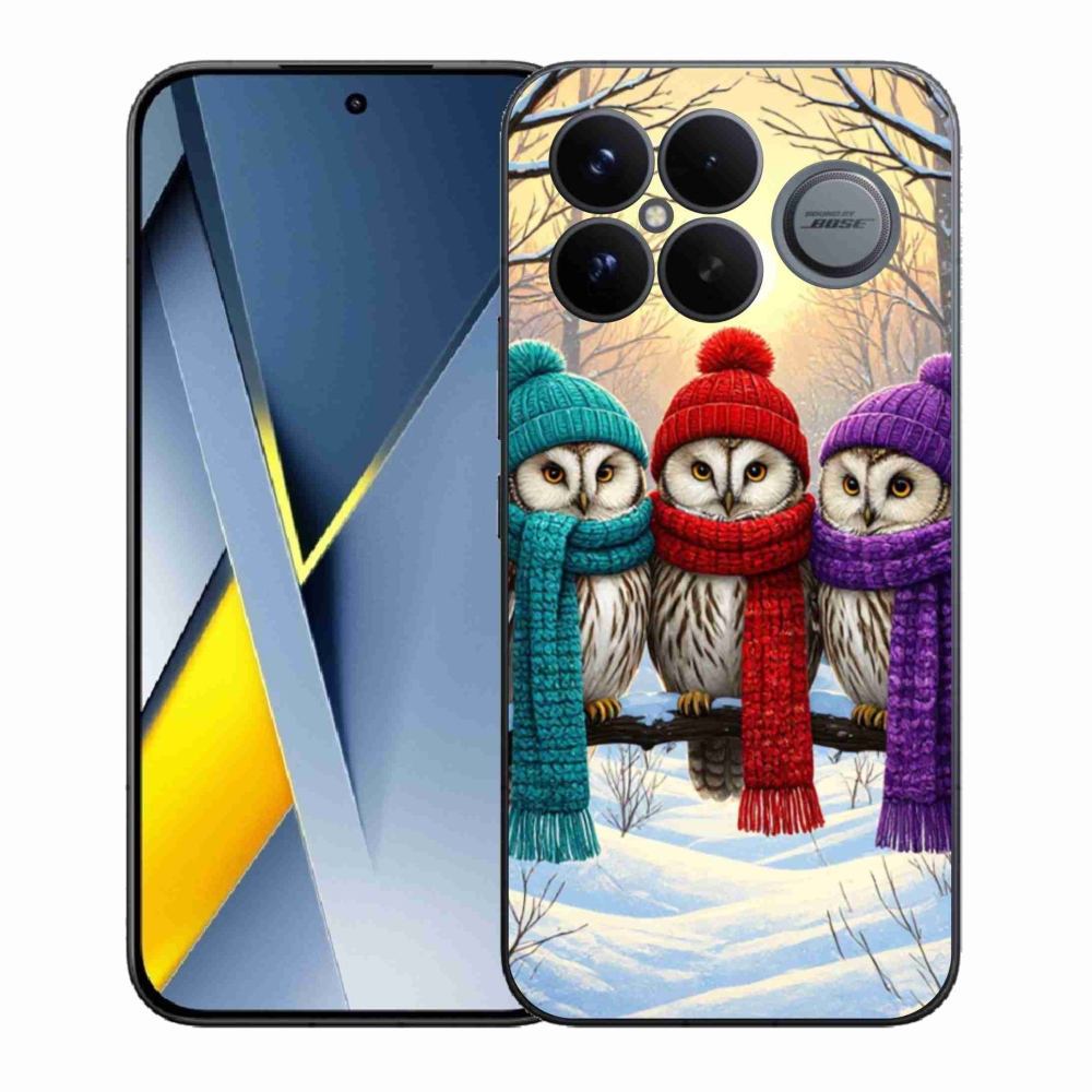 Gél borítás mmCase a Xiaomi Poco F8 Ultra számára - bagoly barátok