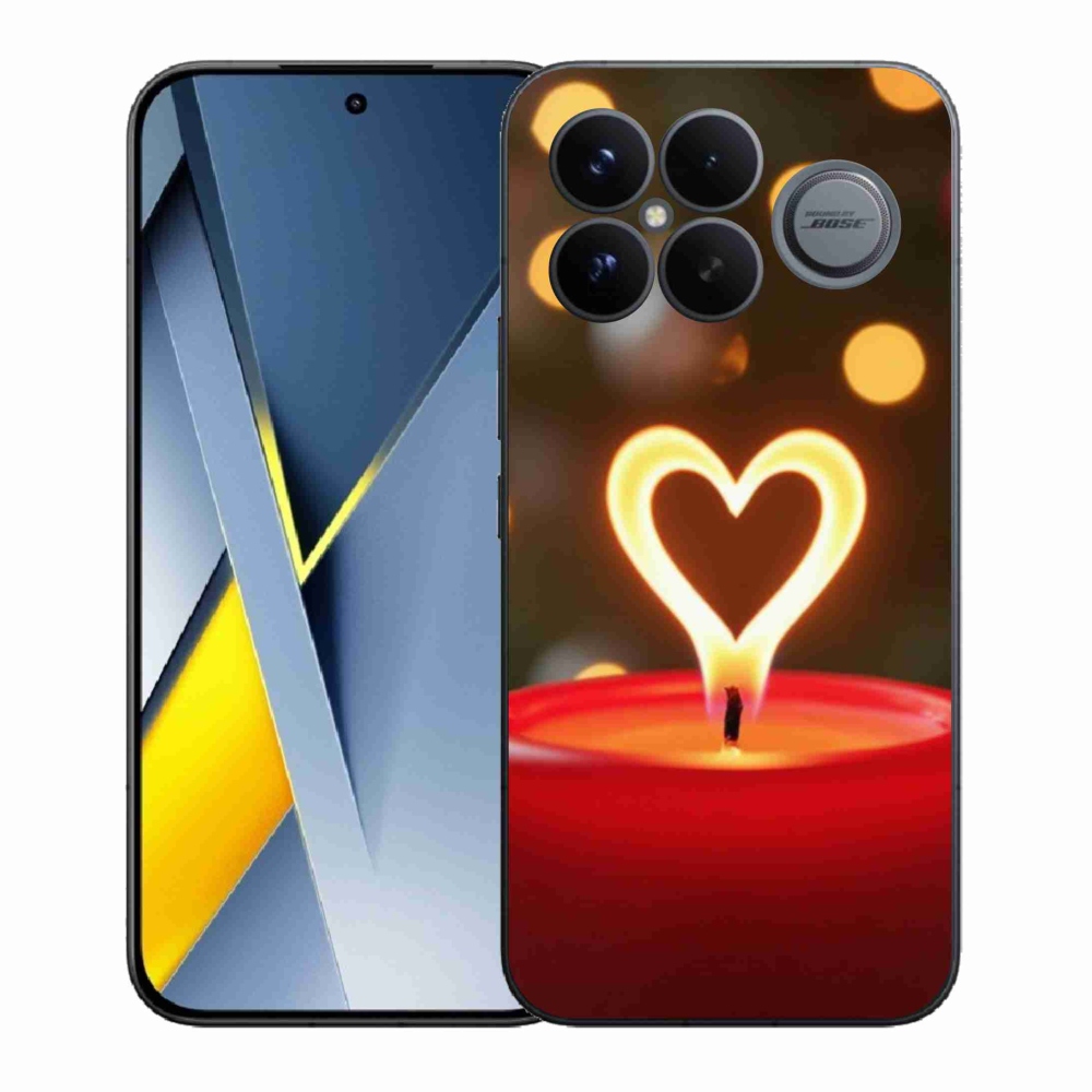 Gél borítás mmCase a Xiaomi Poco F8 Ultra számára - a láng szíve