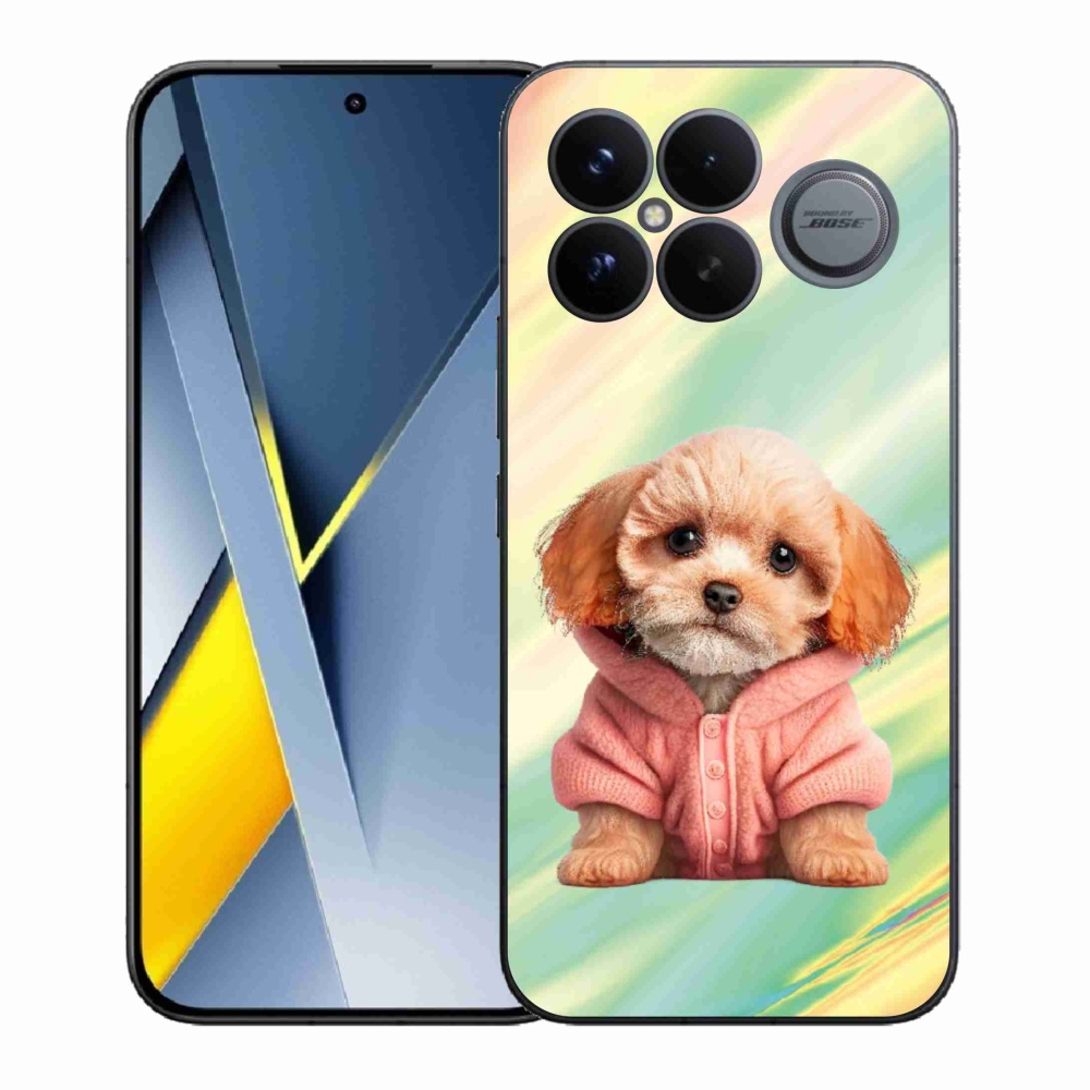 Gél borítás mmCase a Xiaomi Poco F8 Ultra számára - kölyökkutyakölyök pulóverben