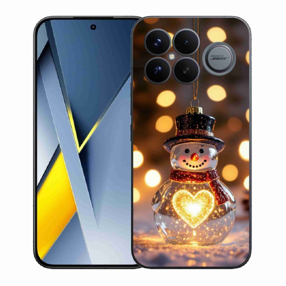 Gél borítás mmCase a Xiaomi Poco F8 Ultra számára - karácsonyi hóember