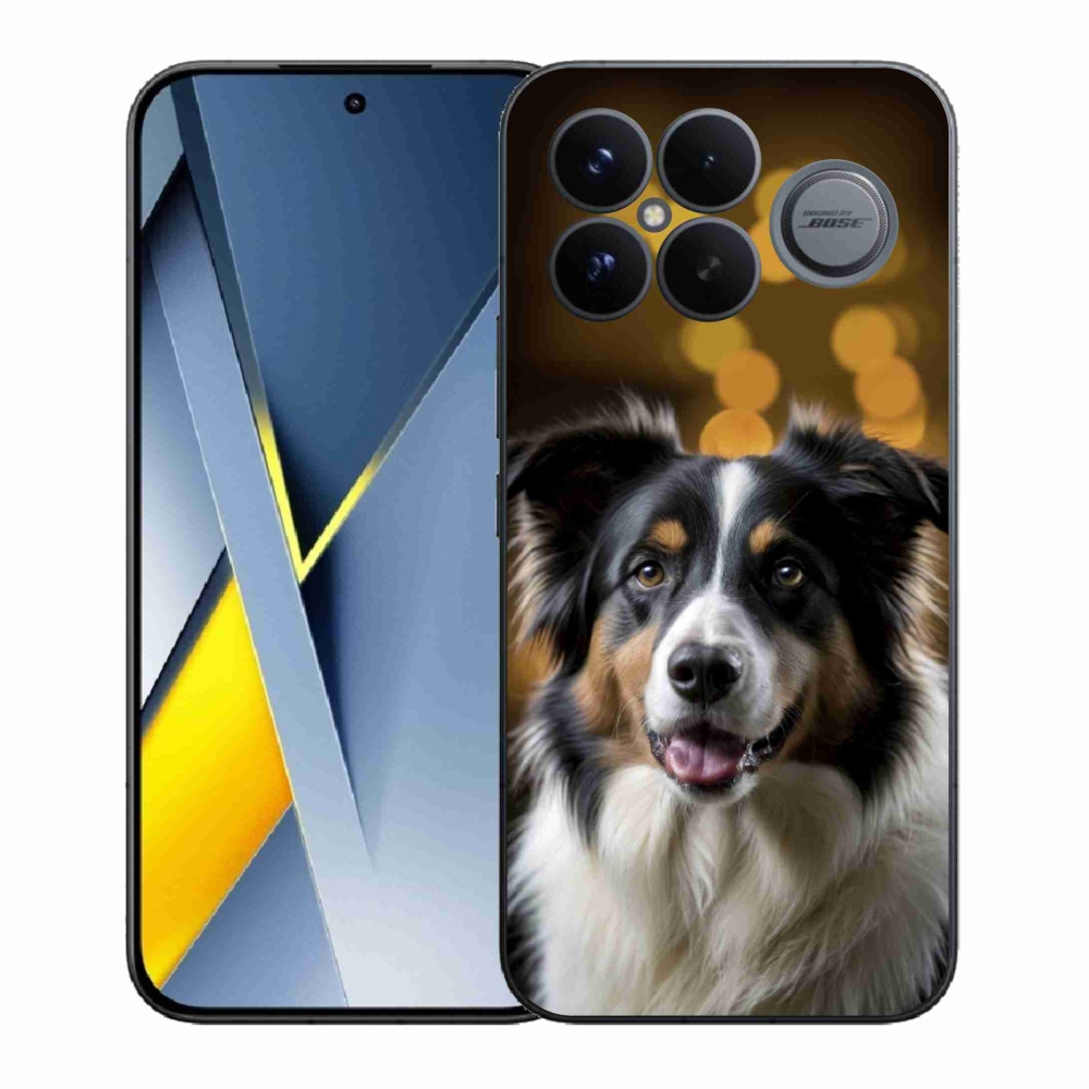Gél borítás mmCase a Xiaomi Poco F8 Ultra számára - mosolygó ausztrál juhászkutya