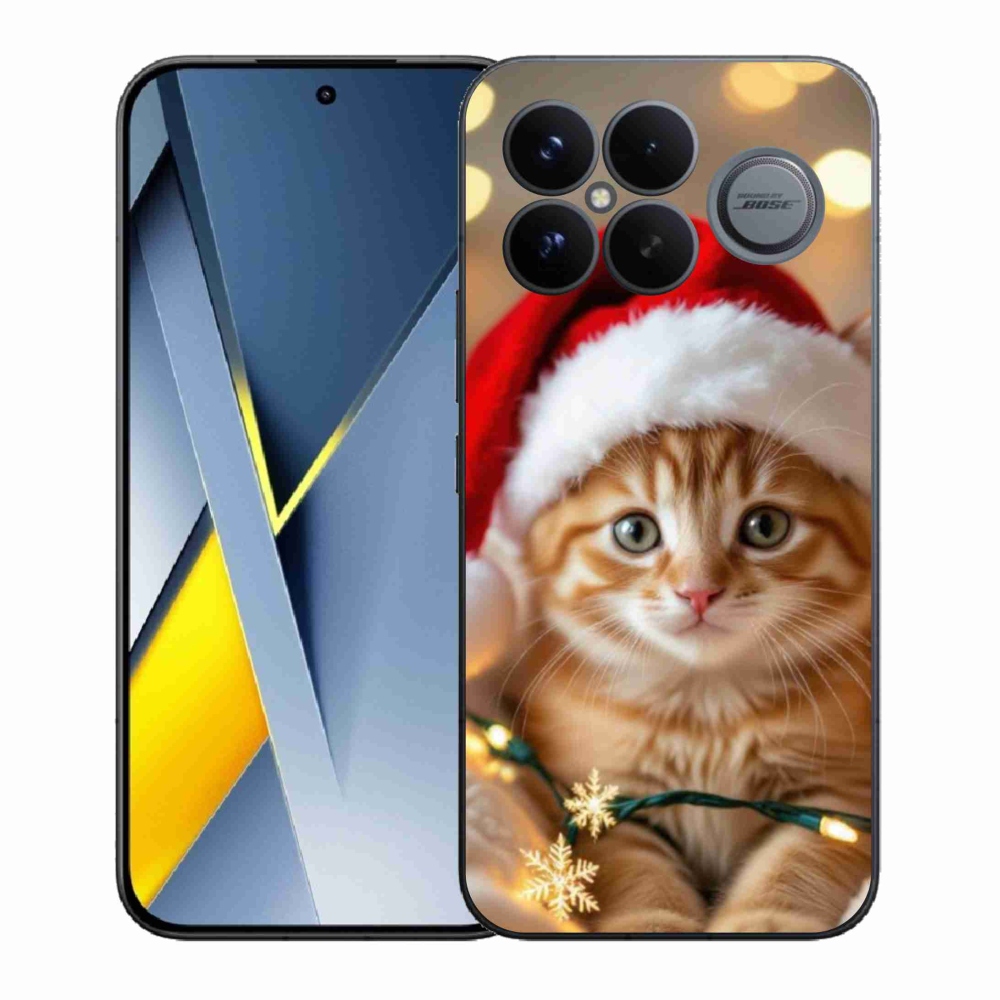 Gél borítás mmCase a Xiaomi Poco F8 Ultra számára - Karácsonyi cica