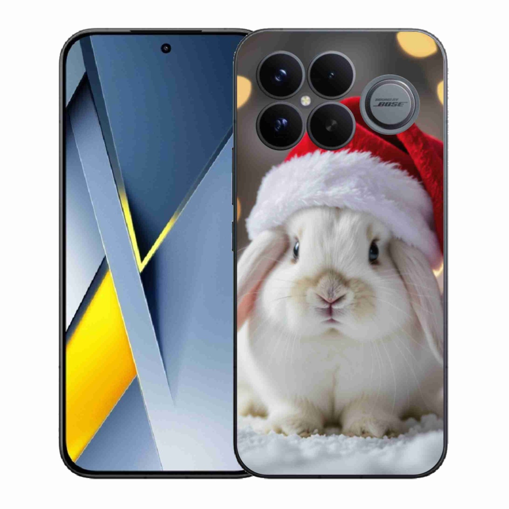 Gél borítás mmCase a Xiaomi Poco F8 Ultra számára - karácsonyi nyúl