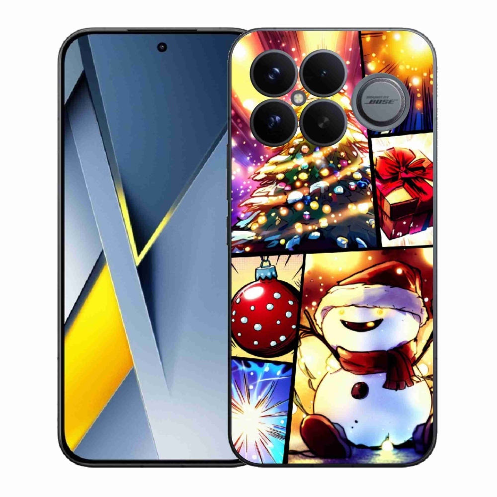 Gél borító mmCase a Xiaomi Poco F8 Ultra számára - karácsonyi motívumok 1