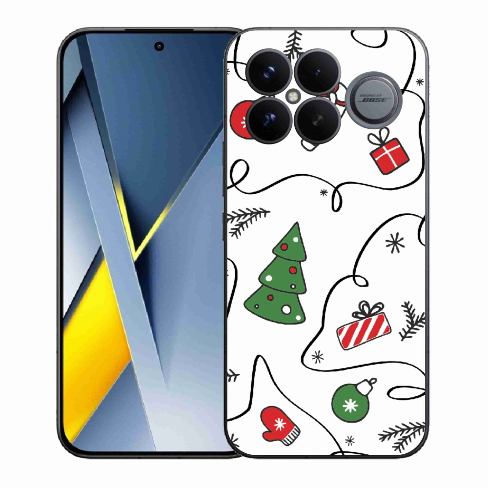 Gél borítás mmCase a Xiaomi Poco F8 Ultra számára - karácsonyi motívumok