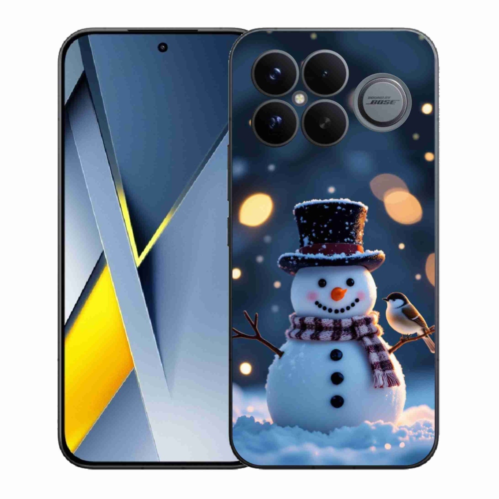 Gél borítás mmCase a Xiaomi Poco F8 Ultra számára - karácsonyi hóember