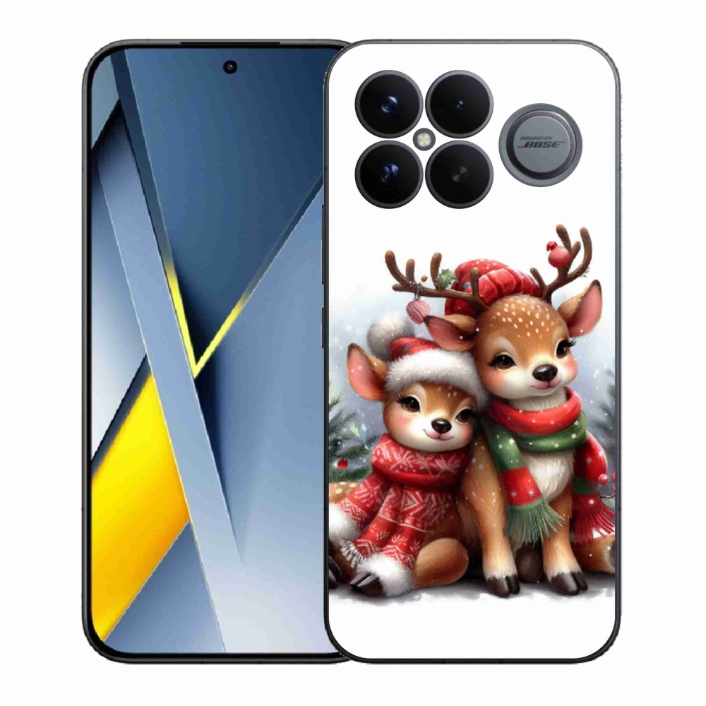 Gél borítás mmCase a Xiaomi Poco F8 Ultra számára - karácsonyi rénszarvas