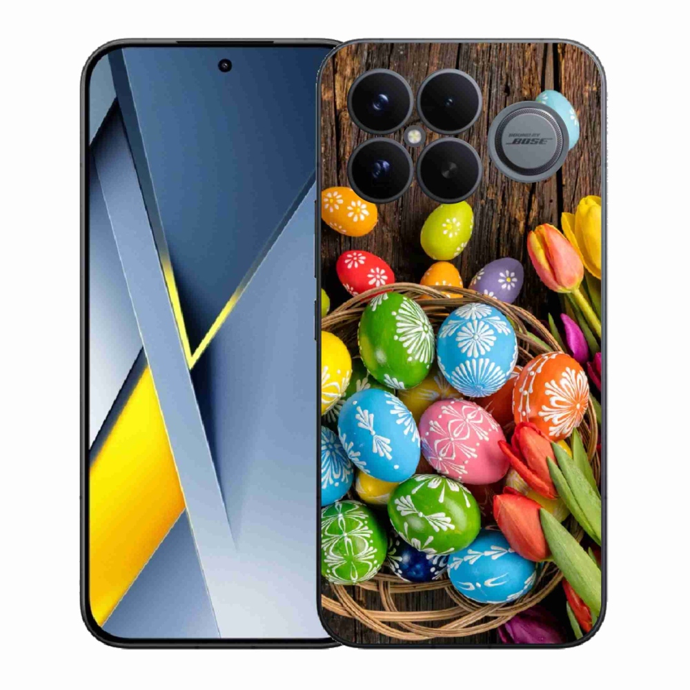 Gél borítás mmCase a Xiaomi Poco F8 Ultra számára - Húsvéti tojások