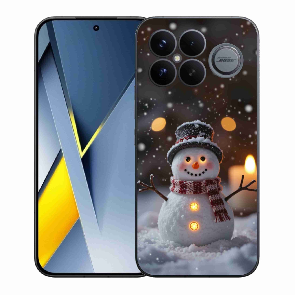 Gél borítás mmCase a Xiaomi Poco F8 Ultra számára - vidám hóember