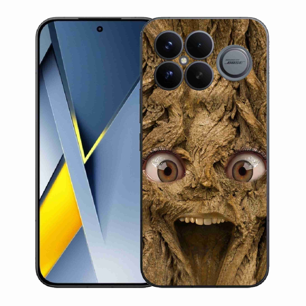 Gél borító mmCase a Xiaomi Poco F8 Ultra számára - boldog fa szemekkel