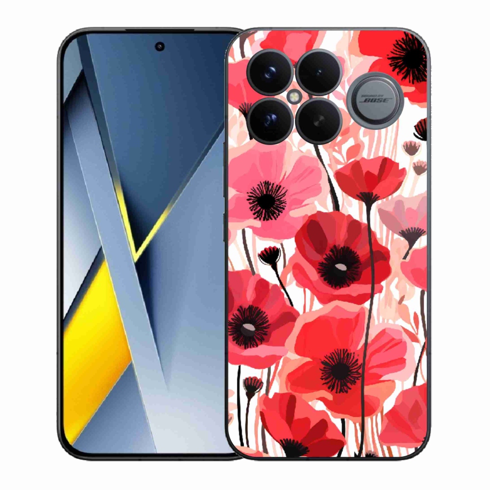 Gél borítás mmCase a Xiaomi Poco F8 Ultra számára - mákos 1