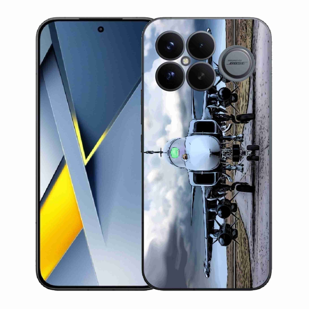 Gélburkolat mmCase a Xiaomi Poco F8 Ultra számára - katonai repülőgépek