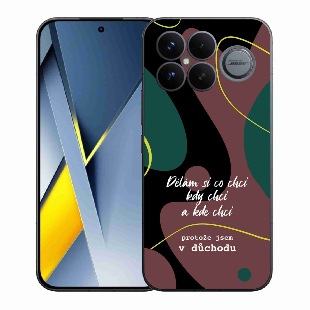 Gél borító mmCase a Xiaomi Poco F8 Ultra számára - vicces szöveg 10 fekete háttér