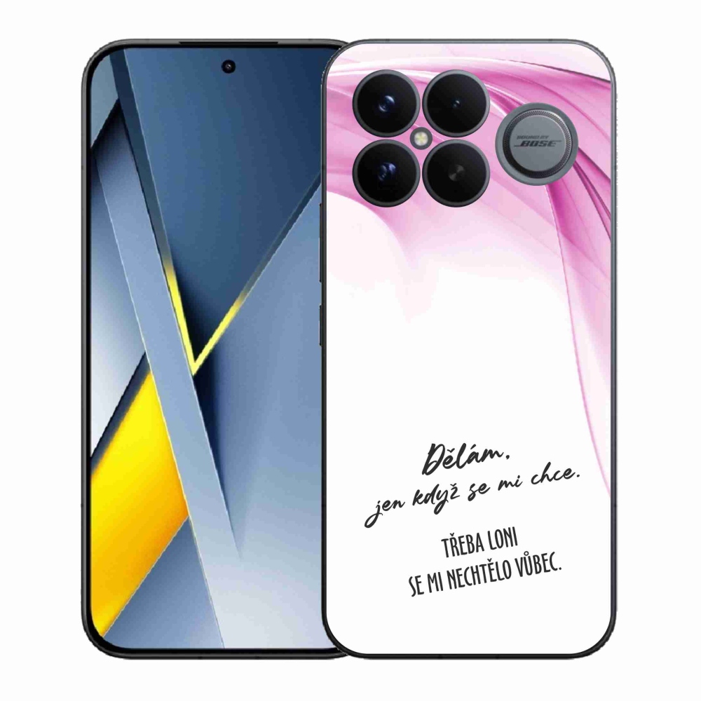 Gél borító mmCase a Xiaomi Poco F8 Ultra számára - vicces szöveg 12 fehér háttér