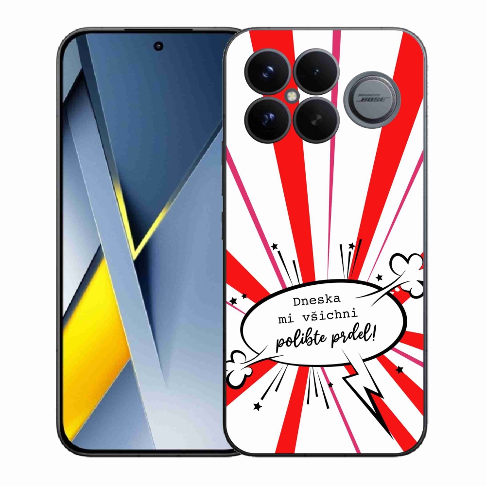 Gél borító mmCase a Xiaomi Poco F8 Ultra készülékhez - vicces szöveg 15 fehér háttér