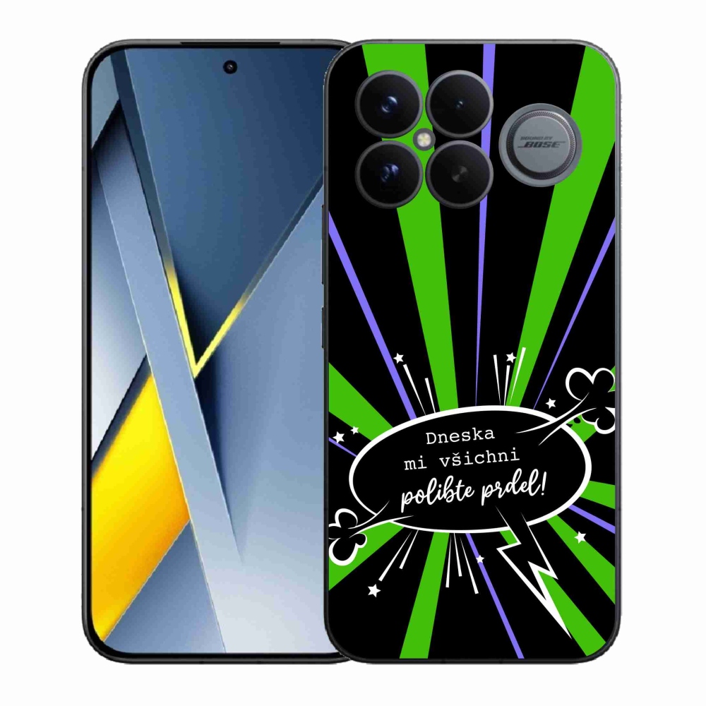 Gél borító mmCase a Xiaomi Poco F8 Ultra számára - vicces szöveg 15 fekete háttér