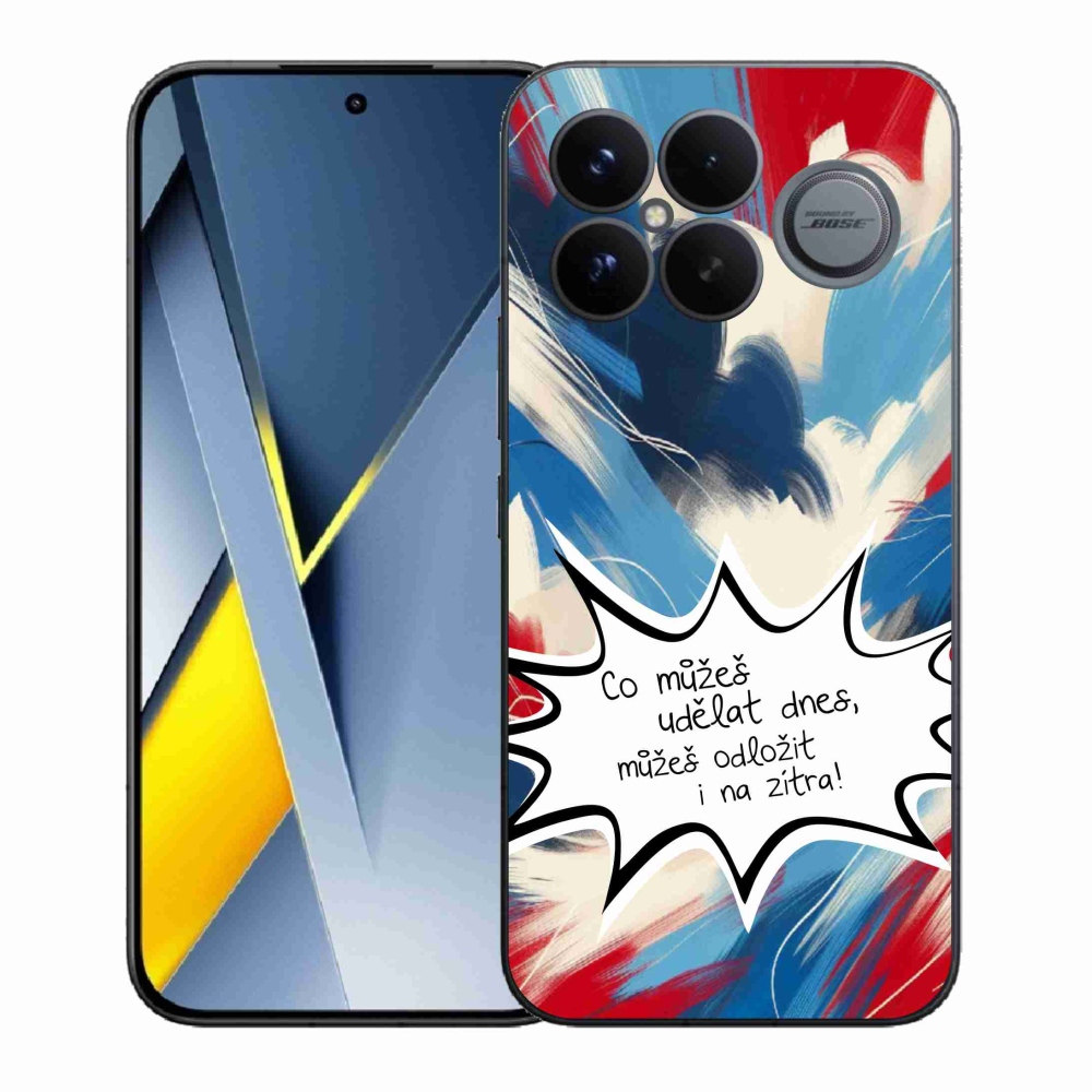 Gél borító mmCase a Xiaomi Poco F8 Ultra számára - vicces szöveg 9 fehér háttér