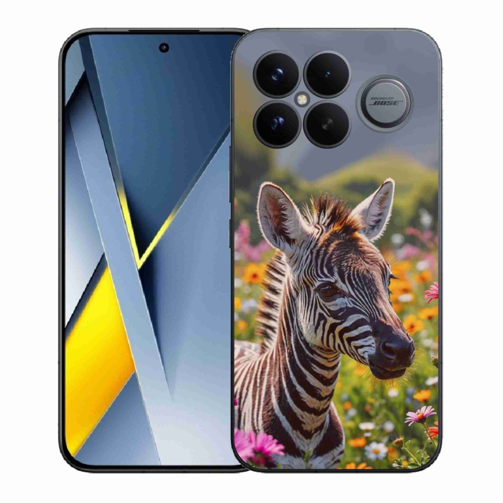 Gél borítás mmCase a Xiaomi Poco F8 Ultra számára - zebra a réten
