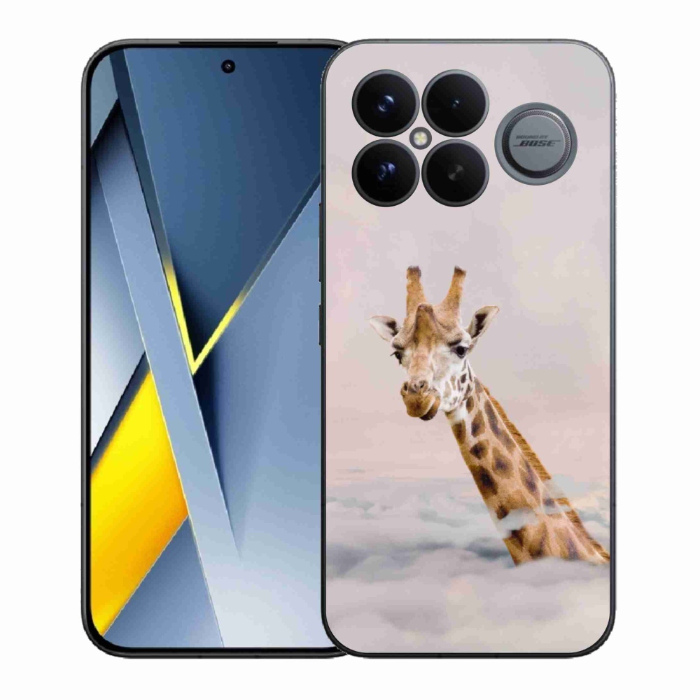 Gél borítás mmCase a Xiaomi Poco F8 Ultra számára - zsiráf a felhőkben