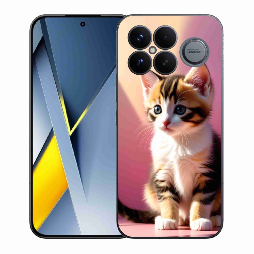 Gél borítás mmCase a Xiaomi Poco F8 Ultra számára - kíváncsi cica 2