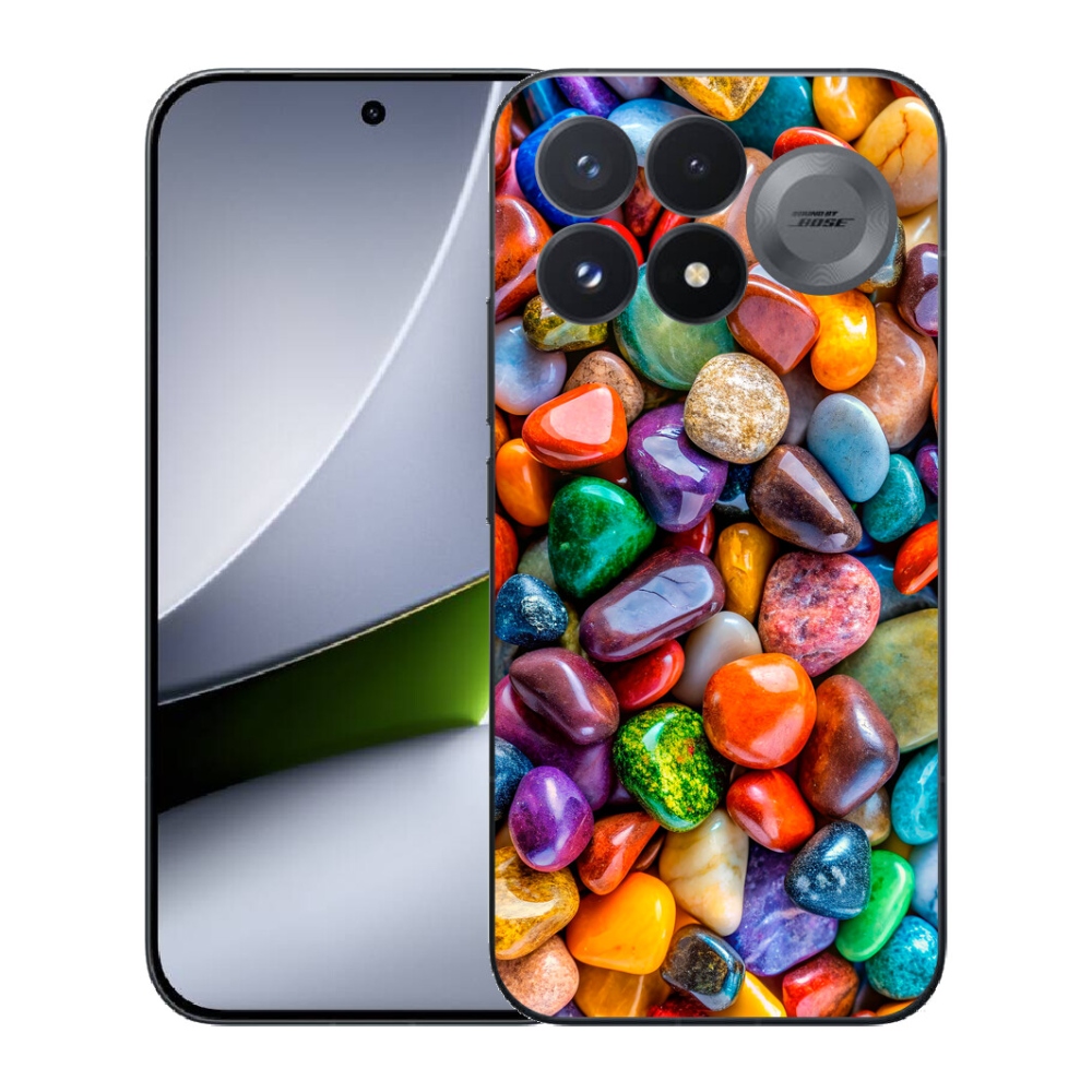 mmCase gél tok a Xiaomi Poco F9 Pro 5G-hez – színes strasszokkal