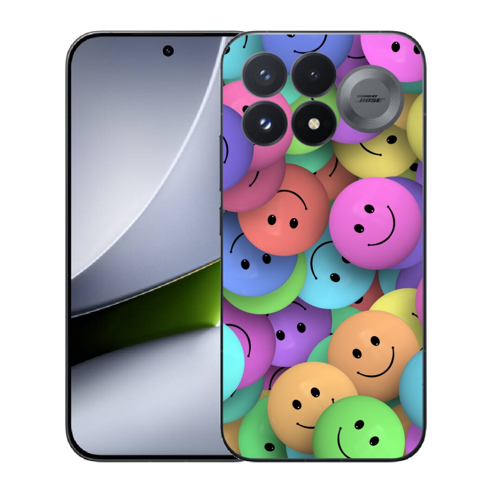 mmCase gél tok a Xiaomi Poco F9 Pro 5G-hez – színes smiley-k