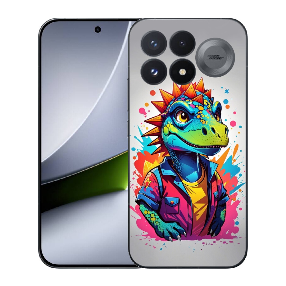 mmCase géltok a Xiaomi Poco F9 Pro 5G-hez – színes dinoszaurusz