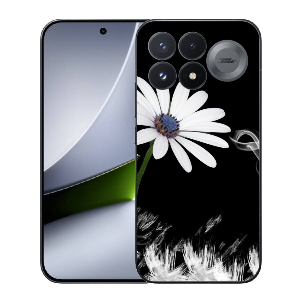 mmCase géltok a Xiaomi Poco F9 Pro 5G-hez – fehér virág