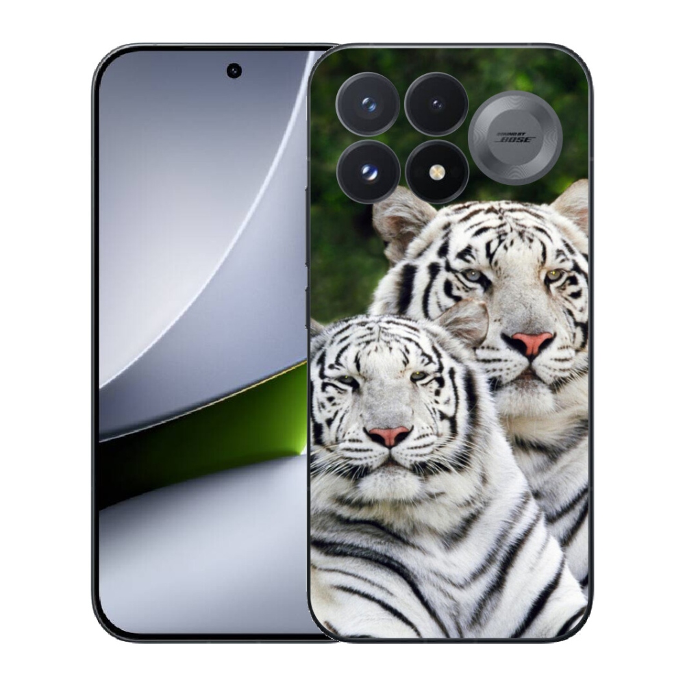 mmCase géltok a Xiaomi Poco F9 Pro 5G-hez – fehér tigrisek
