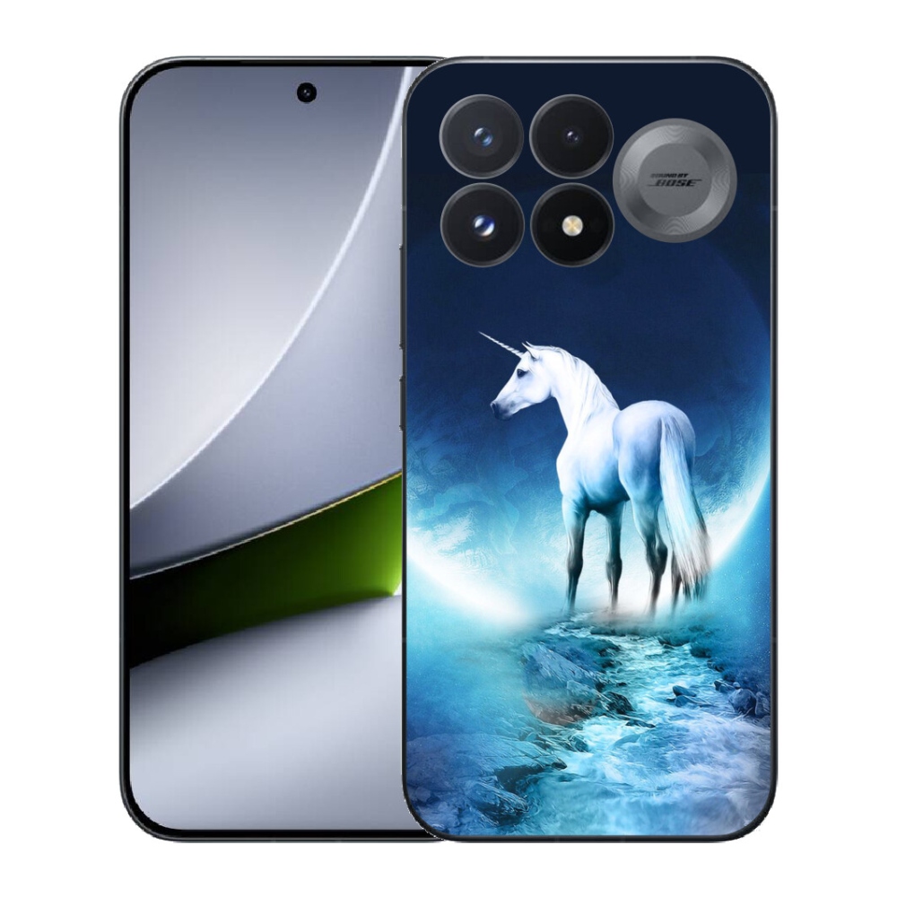 mmCase gél tok a Xiaomi Poco F9 Pro 5G-hez – fehér egyszarvú