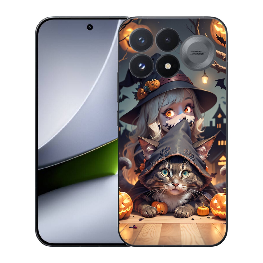 mmCase gél tok a Xiaomi Poco F9 Pro 5G-hez – boszorkány macskával