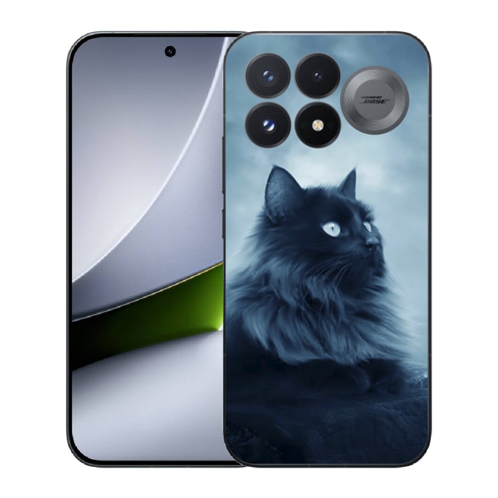 mmCase gél tok a Xiaomi Poco F9 Pro 5G-hez – fekete macska 1