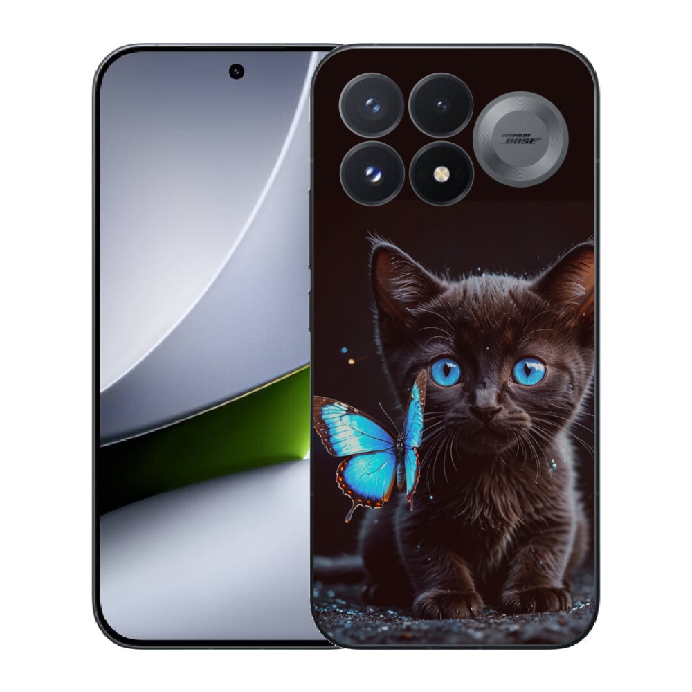 mmCase gél tok a Xiaomi Poco F9 Pro 5G-hez – fekete cica 3