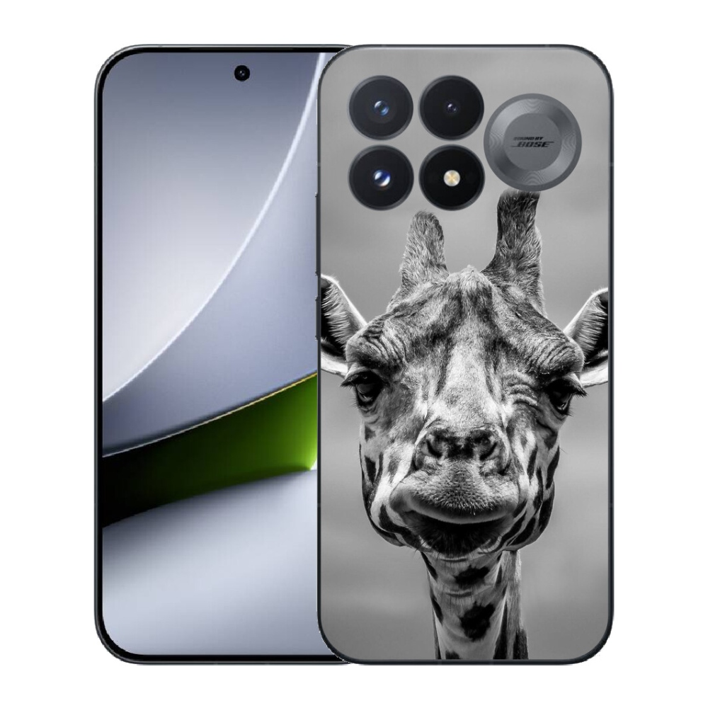mmCase géltok a Xiaomi Poco F9 Pro 5G-hez – fekete-fehér zsiráf