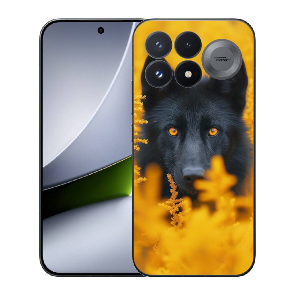 mmCase gél tok a Xiaomi Poco F9 Pro 5G-hez – fekete farkas 2