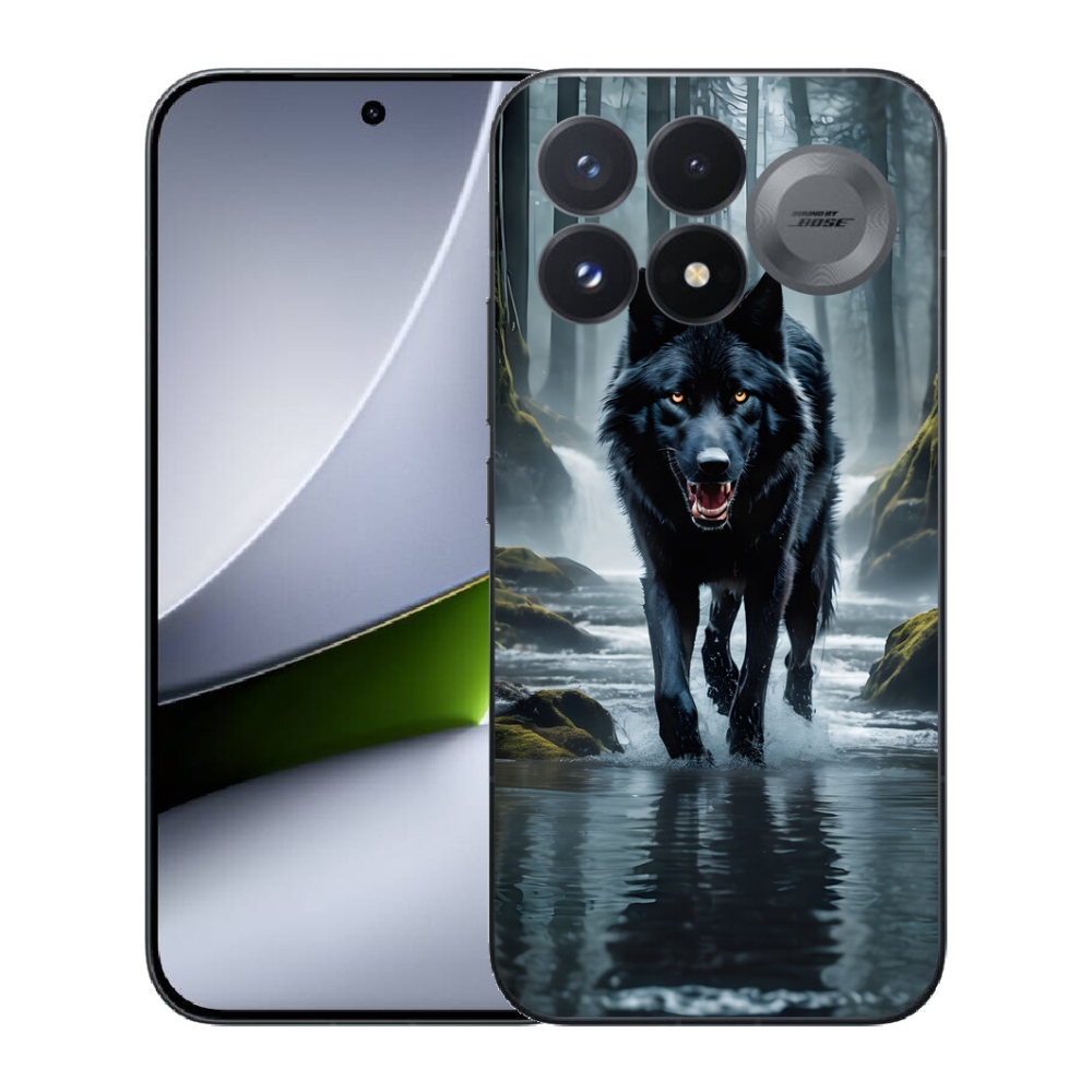 mmCase géltok a Xiaomi Poco F9 Pro 5G-hez – fekete farkas