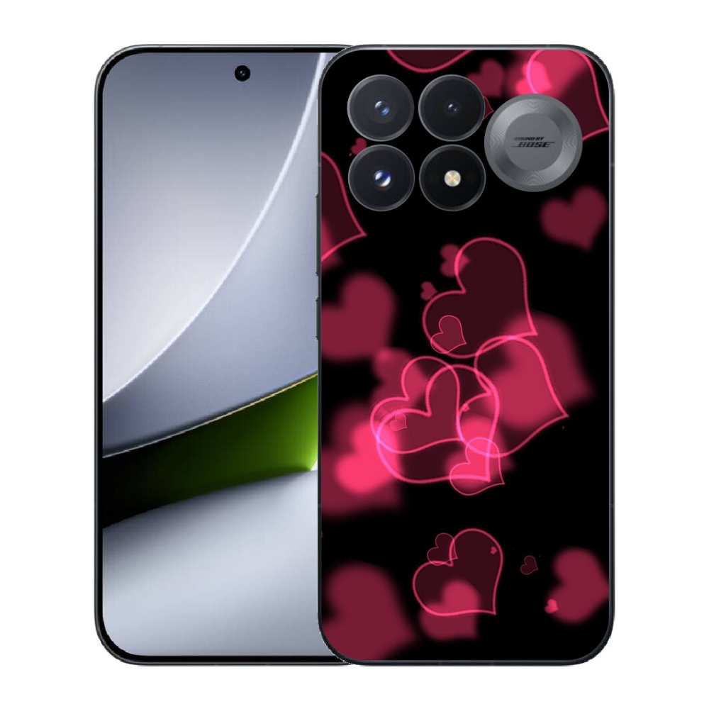 mmCase gél tok a Xiaomi Poco F9 Pro 5G-hez – piros szívecskék