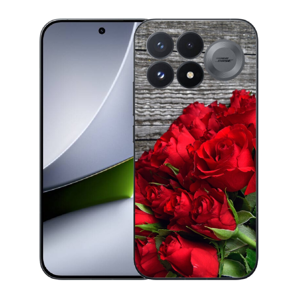 mmCase géltok a Xiaomi Poco F9 Pro 5G-hez – vörös rózsák