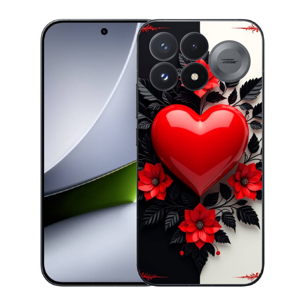 mmCase gél tok a Xiaomi Poco F9 Pro 5G-hez – piros szív
