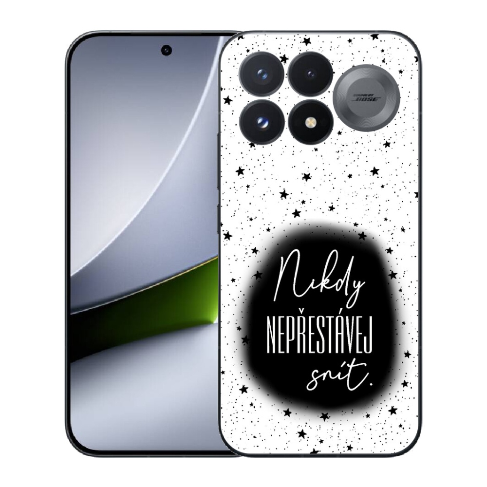 mmCase gél tok a Xiaomi Poco F9 Pro 5G-hez – 1. idézet, fekete-fehér háttér
