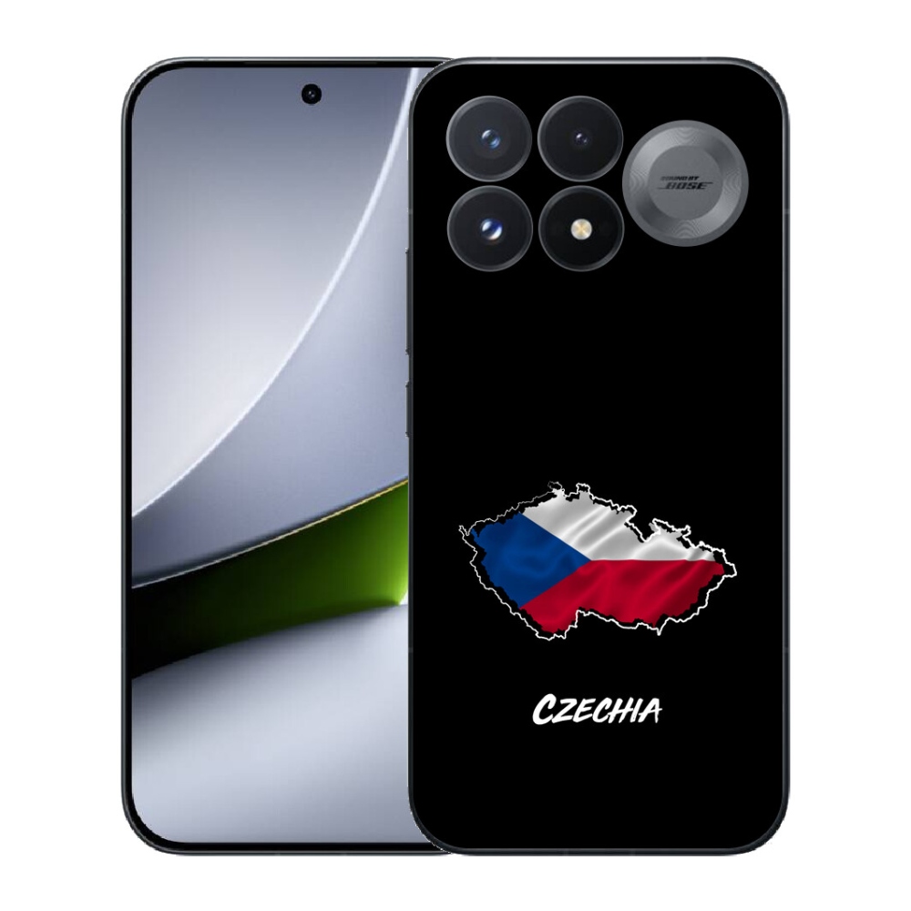 mmCase géltok a Xiaomi Poco F9 Pro 5G-hez – Czechia, fekete háttér