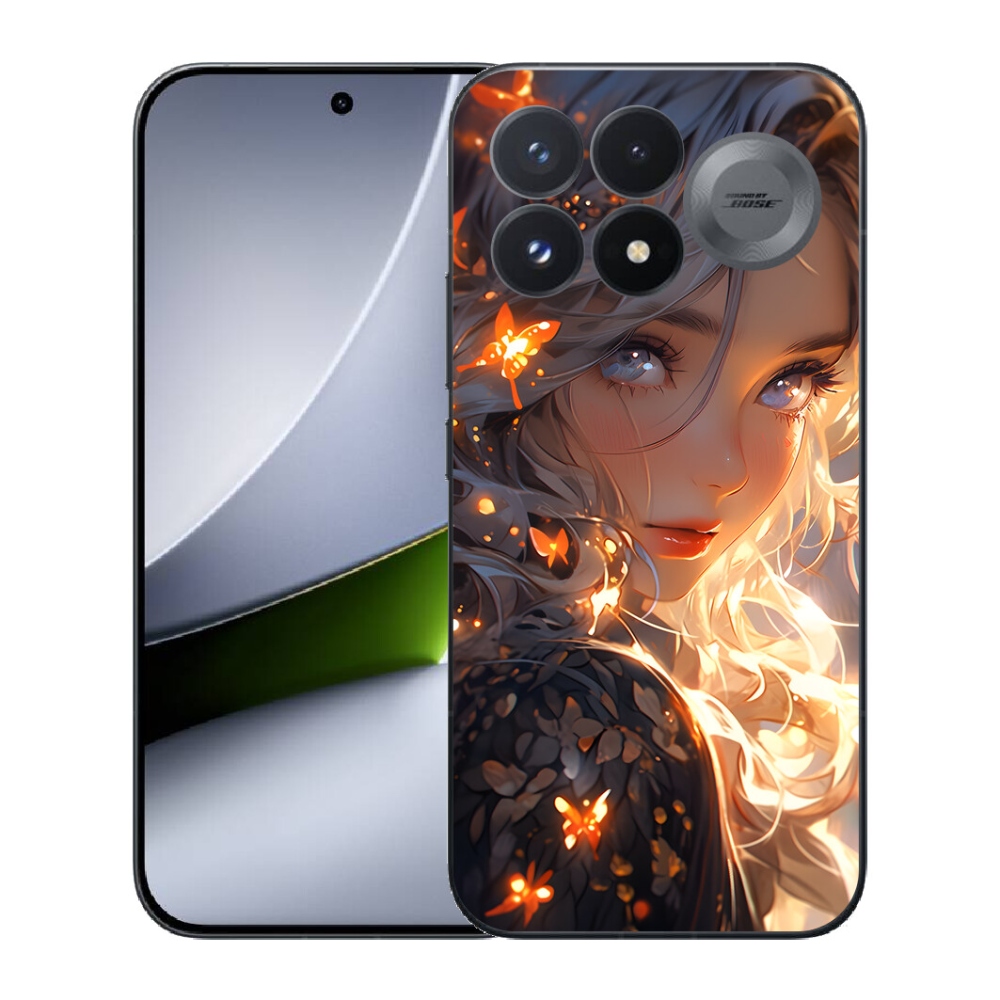 mmCase géltok a Xiaomi Poco F9 Pro 5G-hez – lány és pillangók