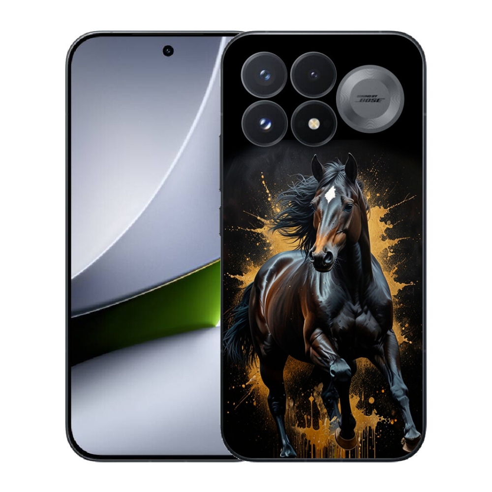 mmCase géltok a Xiaomi Poco F9 Pro 5G-hez – elegáns fekete csődör