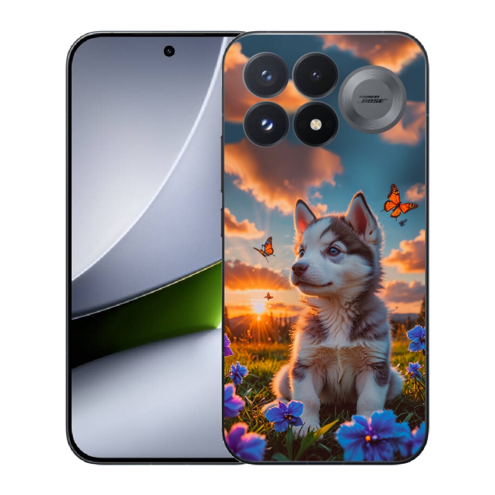 mmCase gél tok a Xiaomi Poco F9 Pro 5G-hez – husky naplementekor